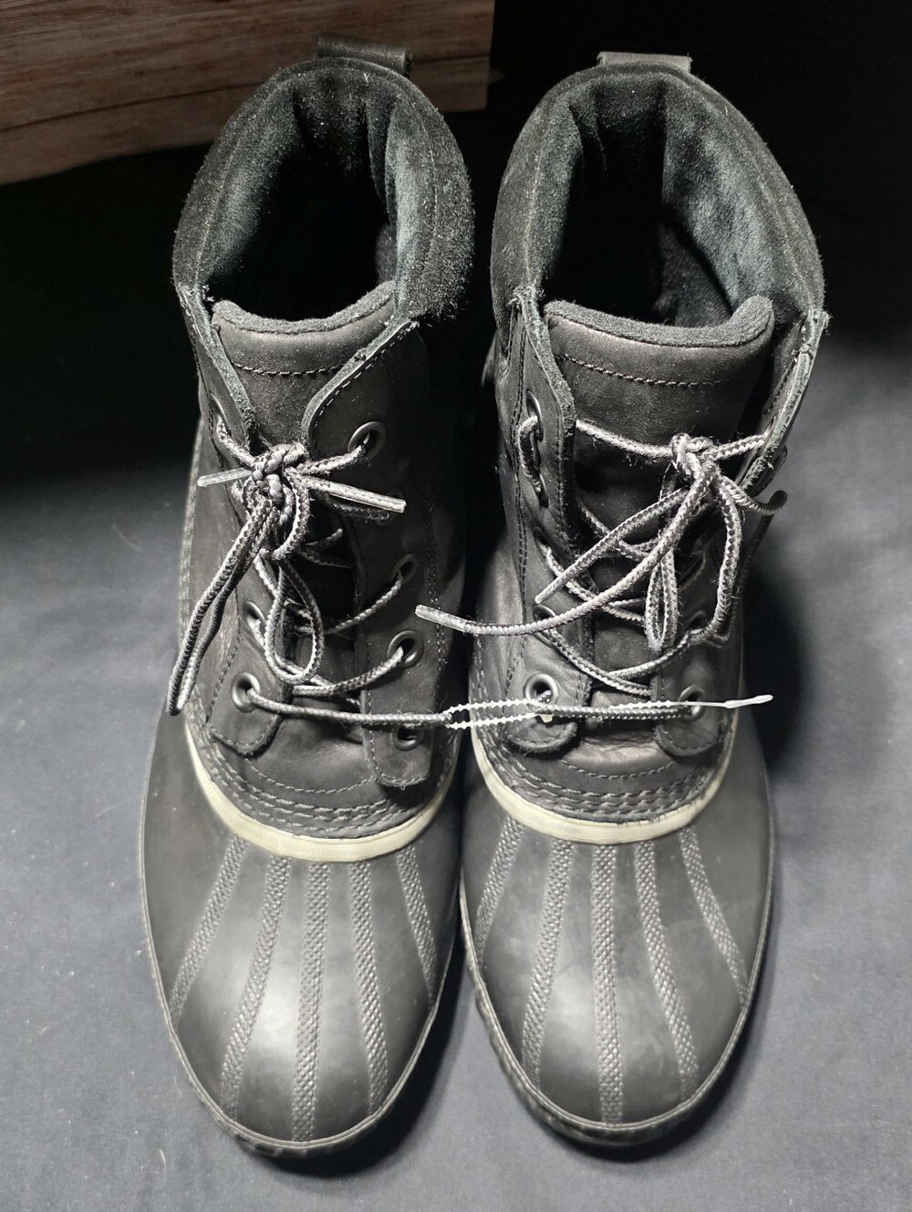 Mens Sorel Cheyanne II Black Waterproof Insulated Winter Snow Rain Duck Boots 11 - Picture 6 of 16